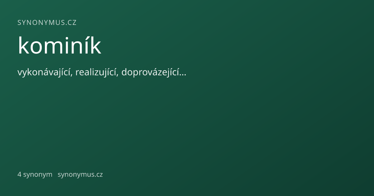 Náhled odkazu: kominík