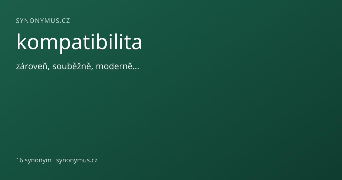 Náhled odkazu: kompatibilita