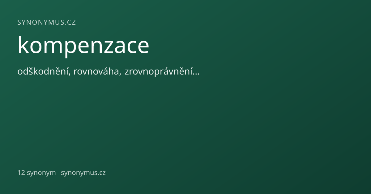 Náhled odkazu: kompenzace