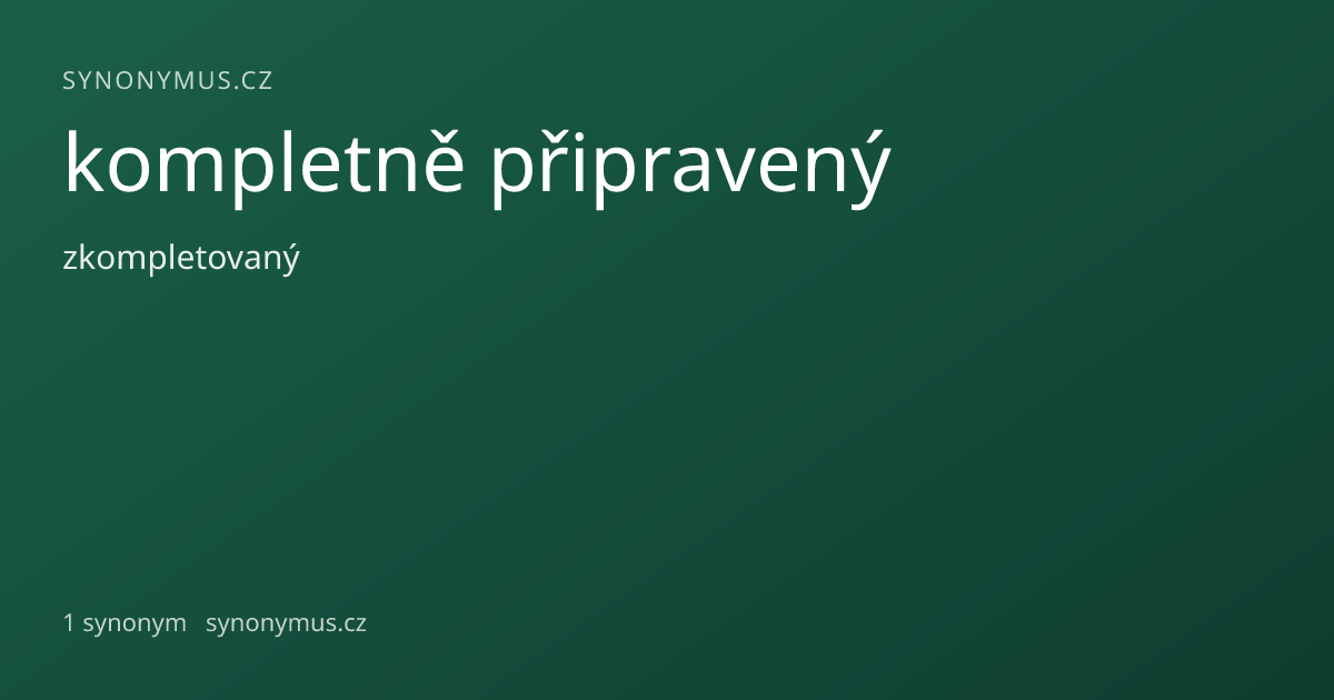 Náhled odkazu: kompletně připravený