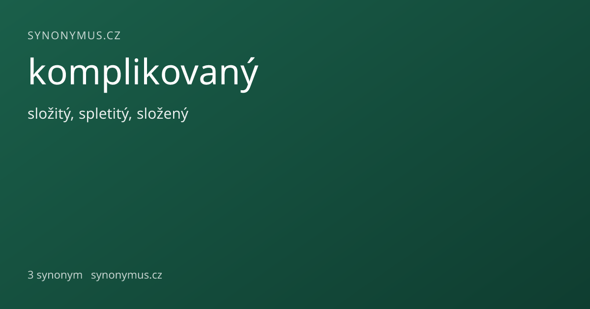 Náhled odkazu: komplikovaný
