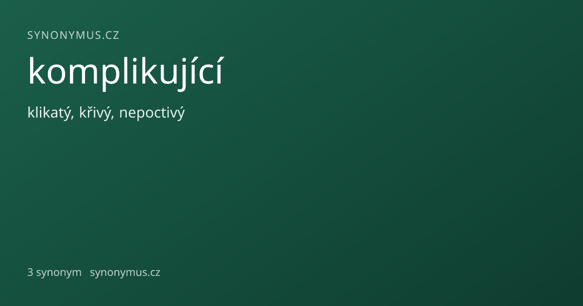 Náhled odkazu: komplikující