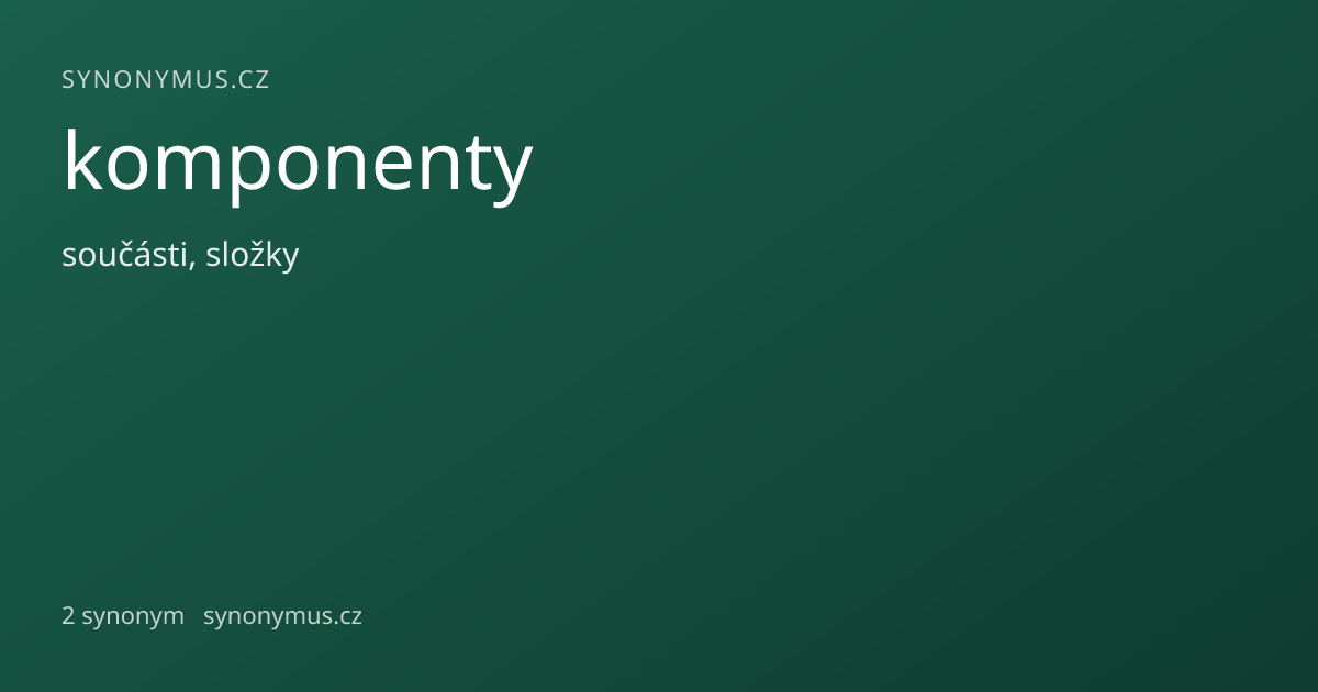 Náhled odkazu: komponenty
