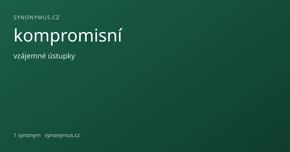 Náhled odkazu: kompromisní