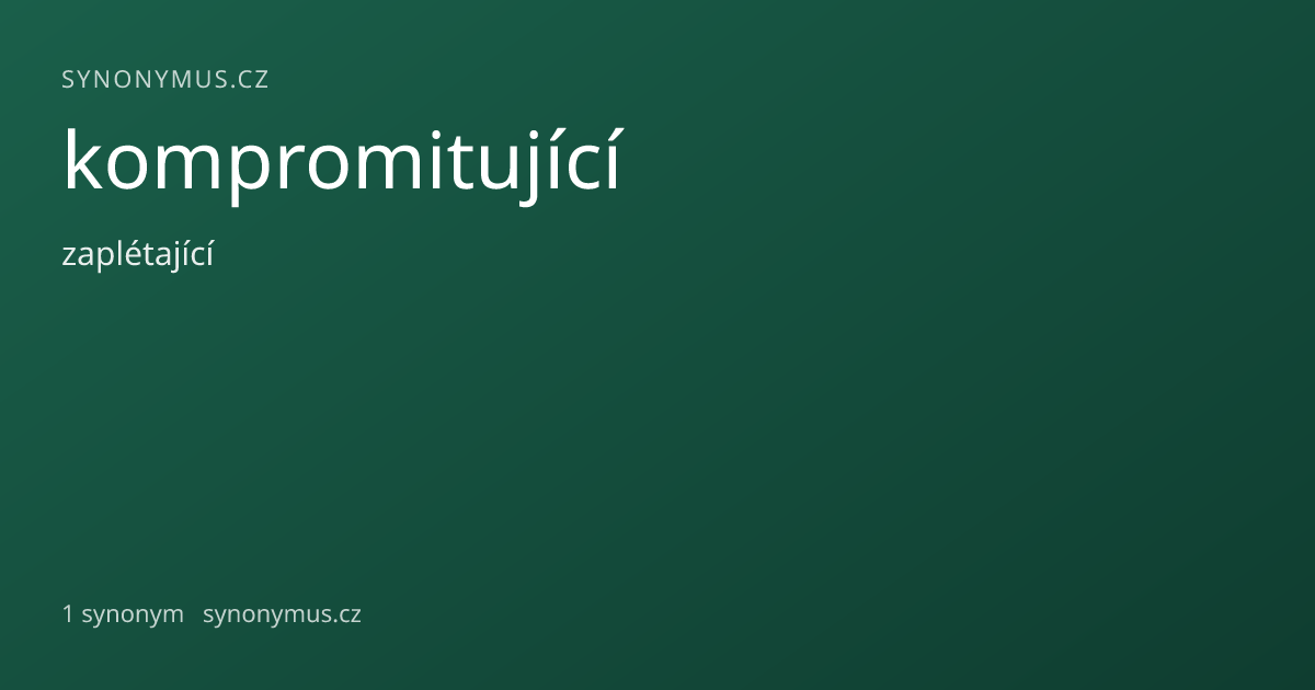 Náhled odkazu: kompromitující