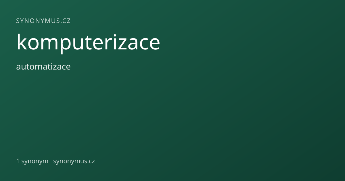 Náhled odkazu: komputerizace