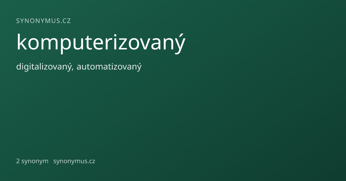 Náhled odkazu: komputerizovaný