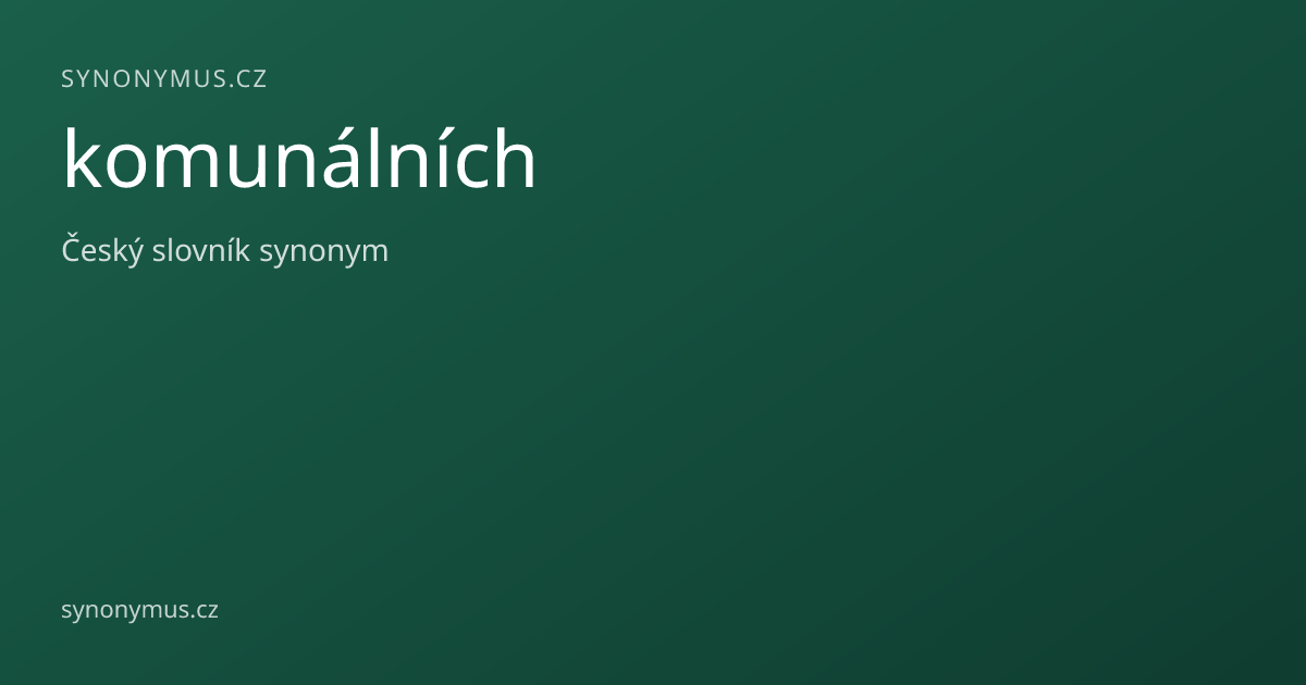 Náhled odkazu: komunálních