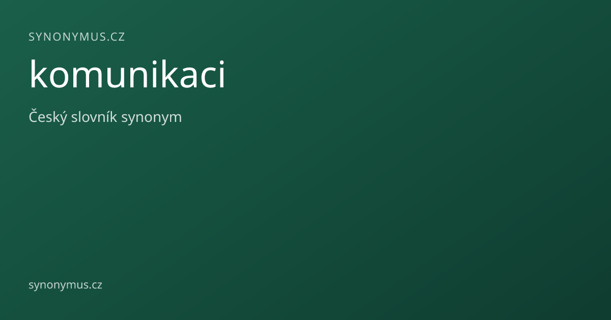 Náhled odkazu: komunikaci