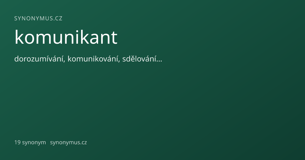 Náhled odkazu: komunikant