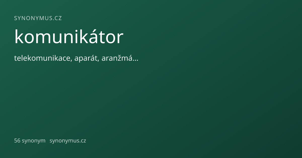 Náhled odkazu: komunikátor
