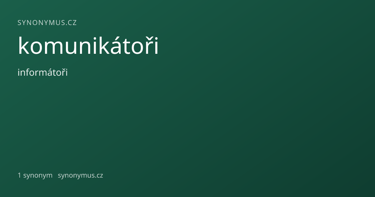 Náhled odkazu: komunikátoři