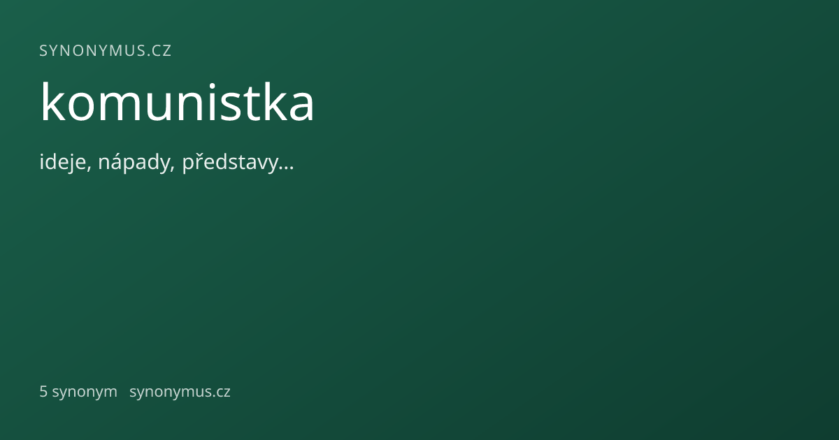 Náhled odkazu: komunistka