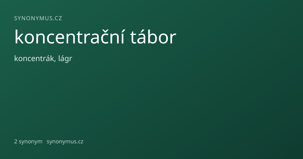 Náhled odkazu: koncentrační tábor
