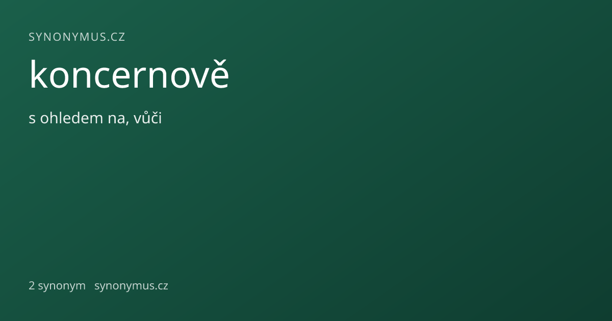 Náhled odkazu: koncernově