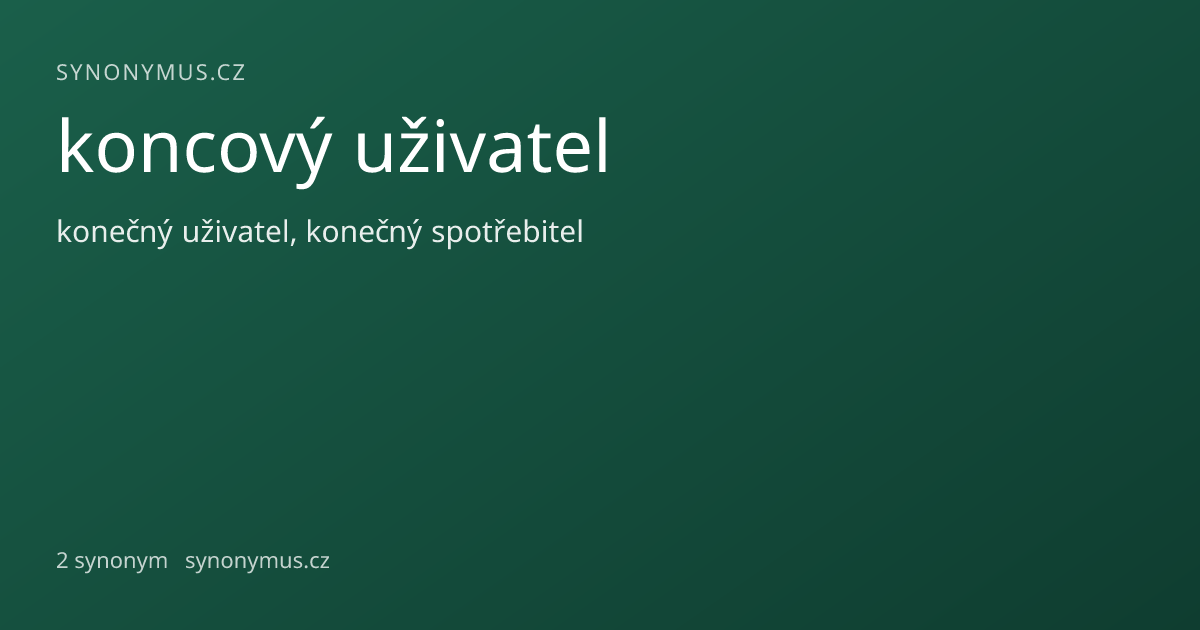 Náhled odkazu: koncový uživatel