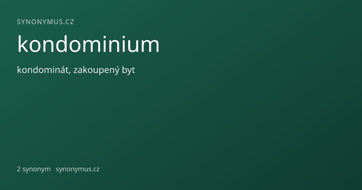 Náhled odkazu: kondominium