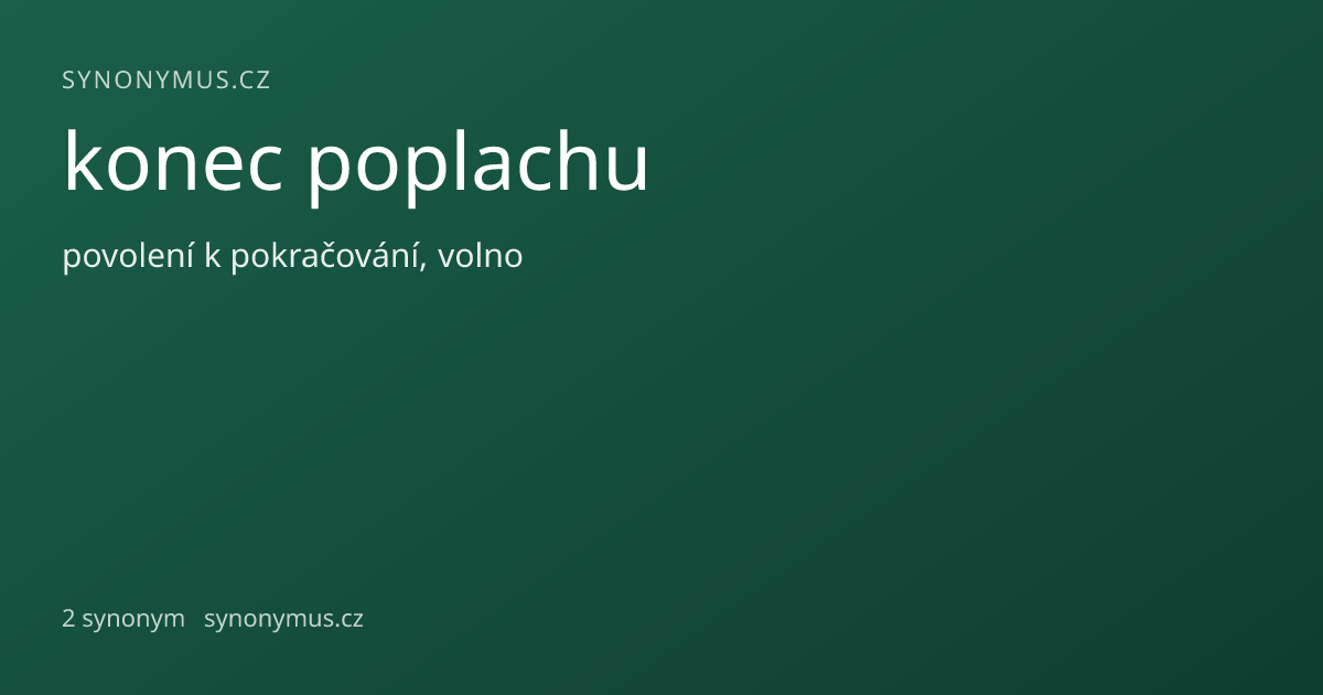 Náhled odkazu: konec poplachu