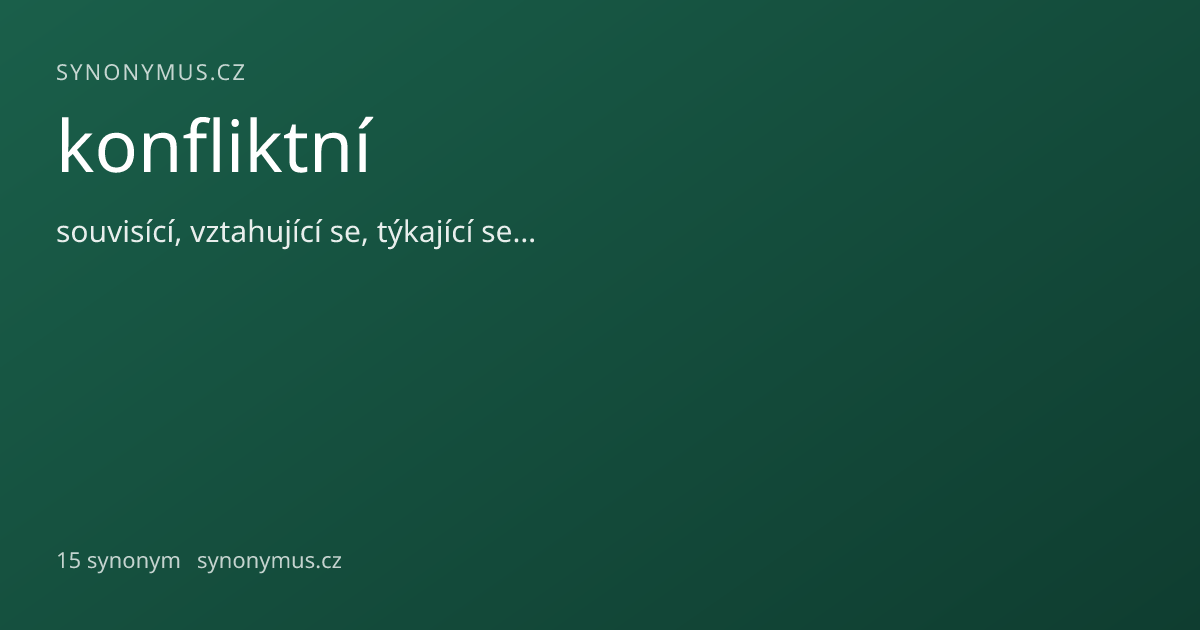 Náhled odkazu: konfliktní