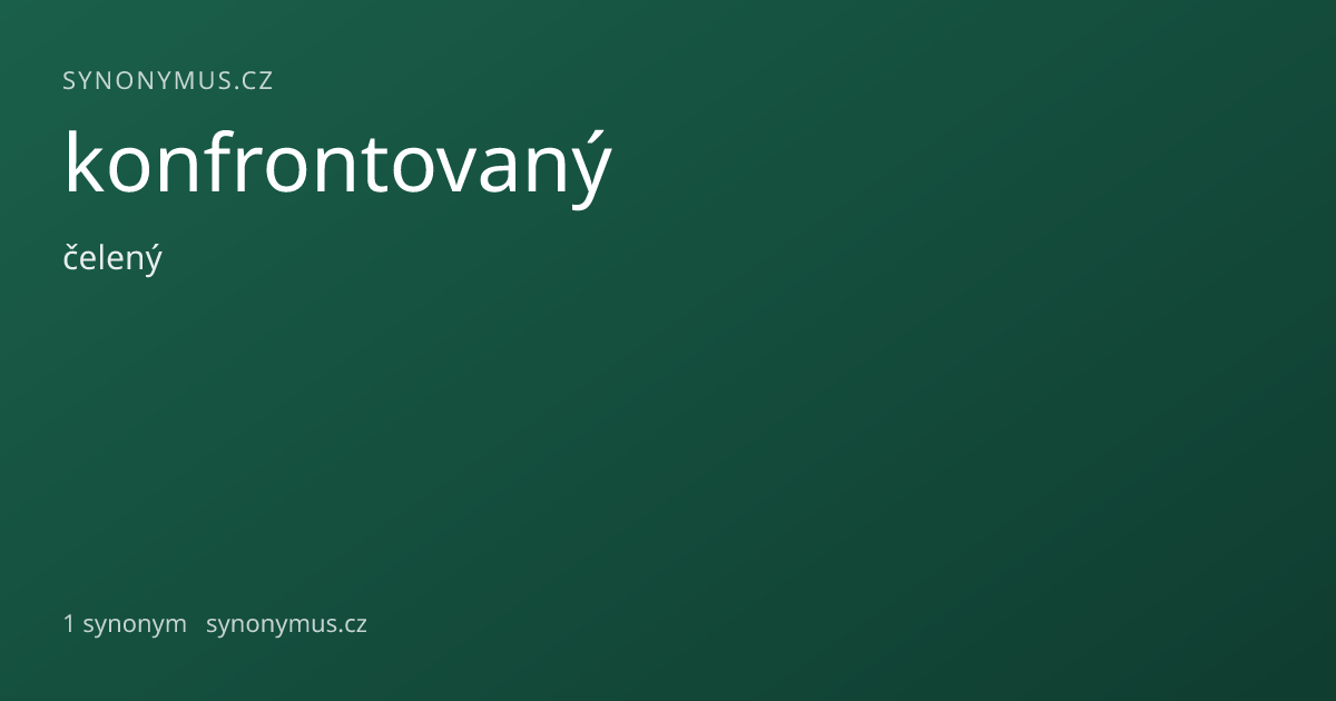 Náhled odkazu: konfrontovaný
