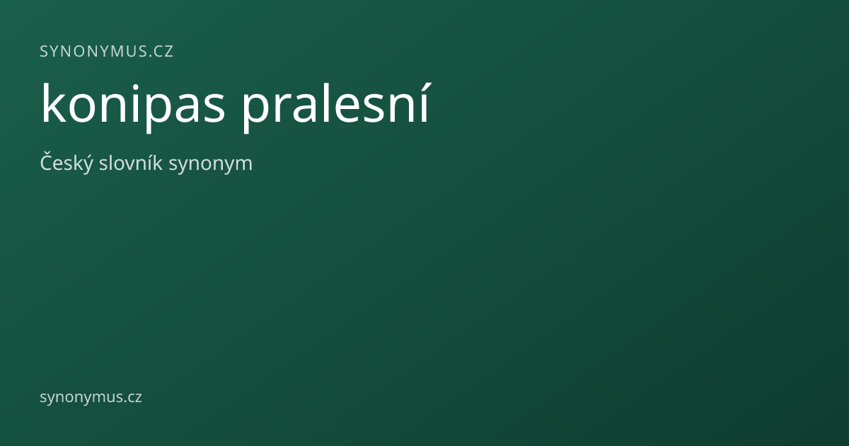 Náhled odkazu: konipas pralesní