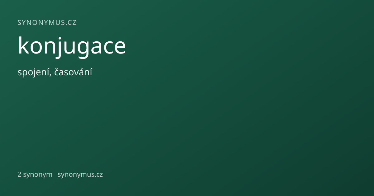 Náhled odkazu: konjugace