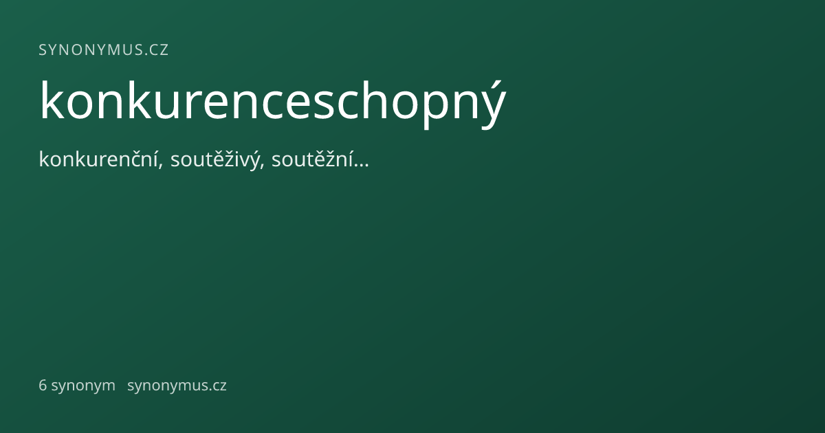 Náhled odkazu: konkurenceschopný