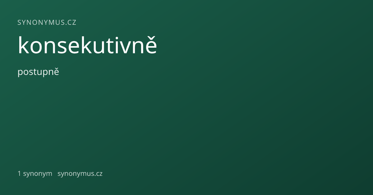 Náhled odkazu: konsekutivně