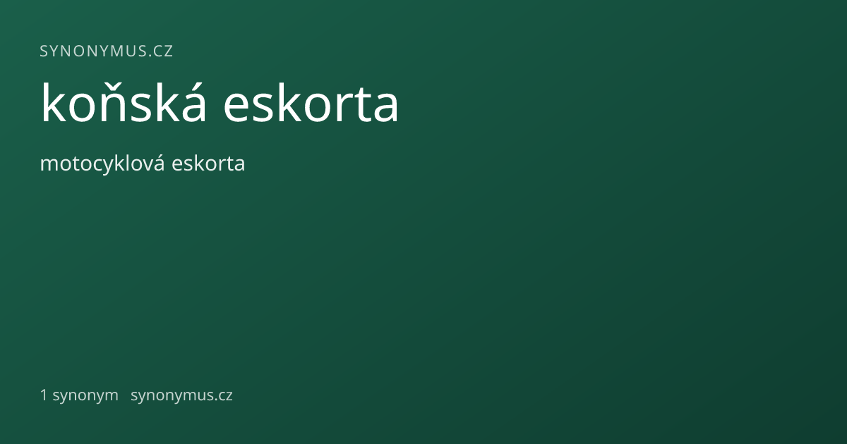 Náhled odkazu: koňská eskorta