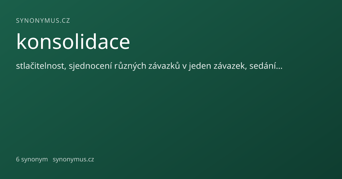 Náhled odkazu: konsolidace