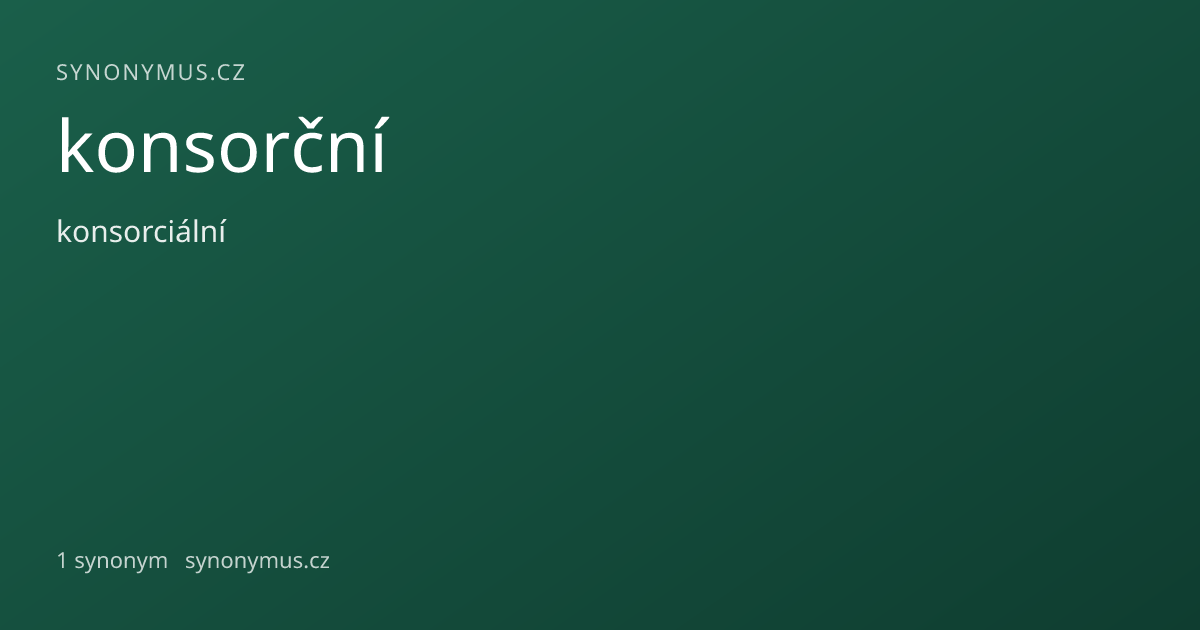 Náhled odkazu: konsorční