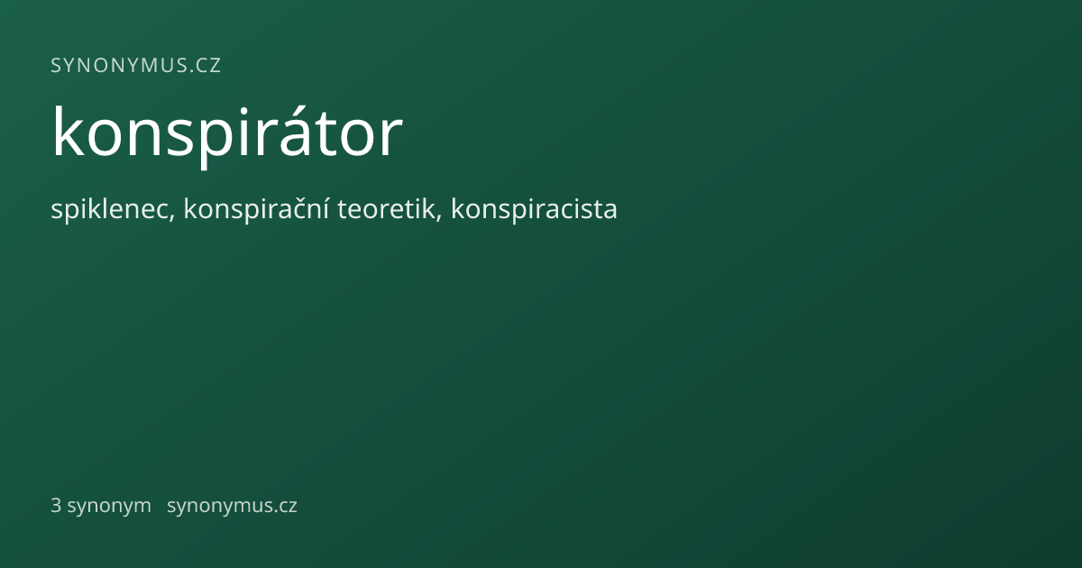 Náhled odkazu: konspirátor