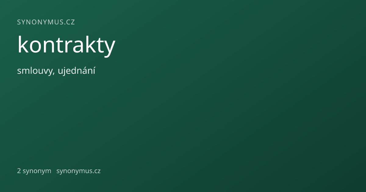 Náhled odkazu: kontrakty