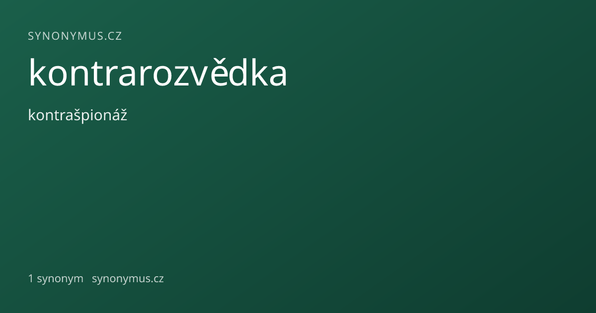 Náhled odkazu: kontrarozvědka