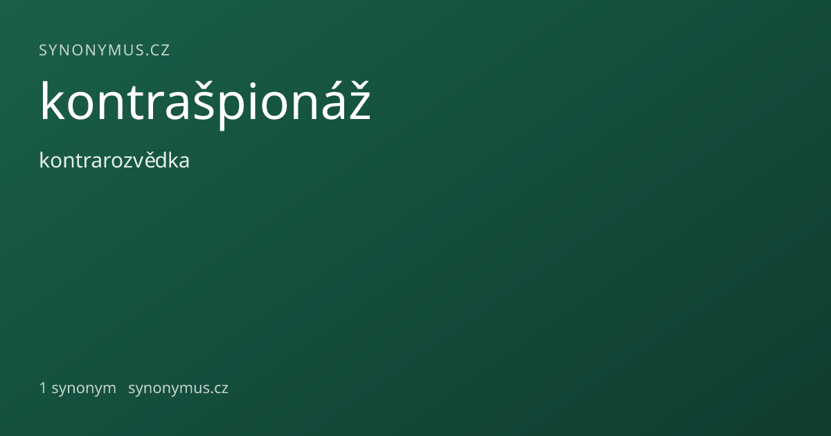 Náhled odkazu: kontrašpionáž
