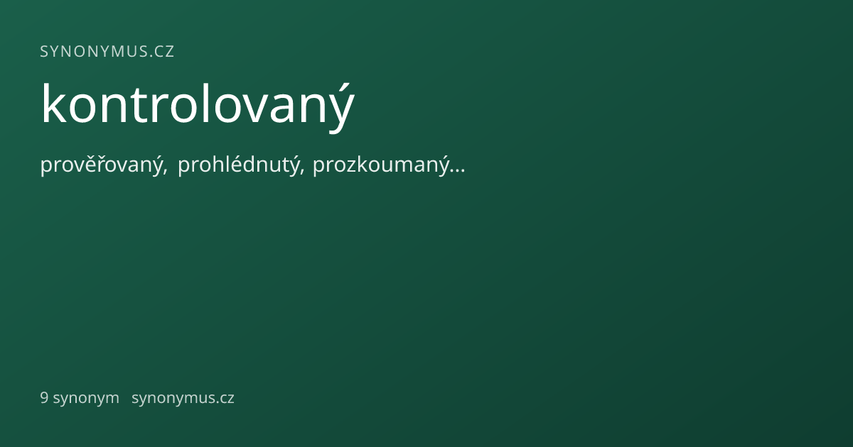 Náhled odkazu: kontrolovaný