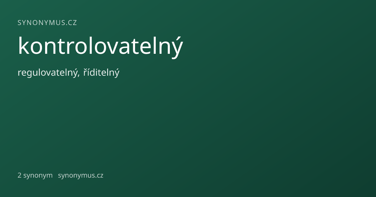 Náhled odkazu: kontrolovatelný