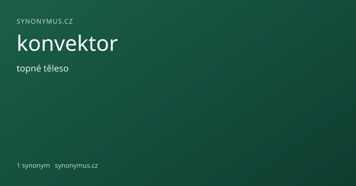Náhled odkazu: konvektor