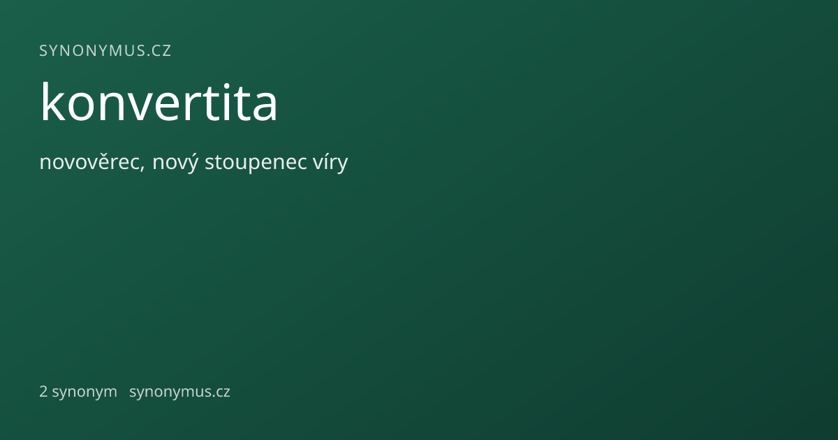 Náhled odkazu: konvertita