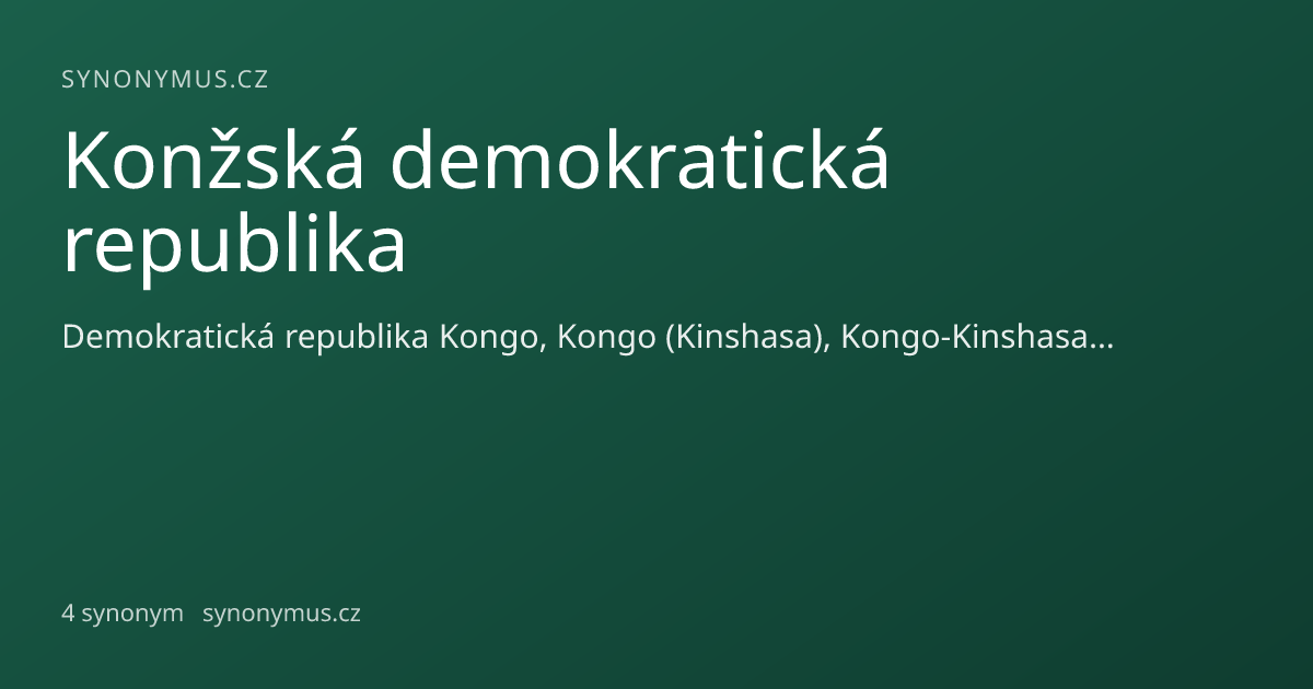 Náhled odkazu: Konžská demokratická republika