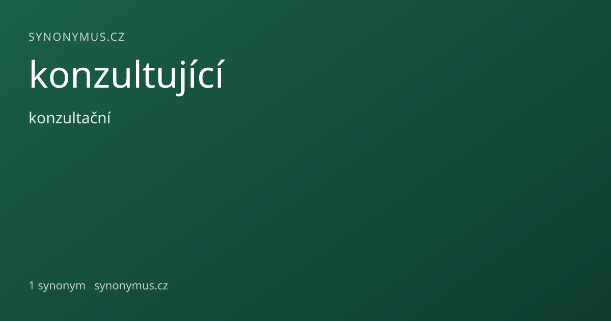 Náhled odkazu: konzultující
