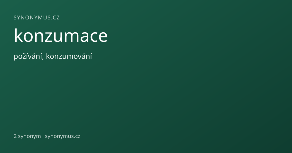 Náhled odkazu: konzumace