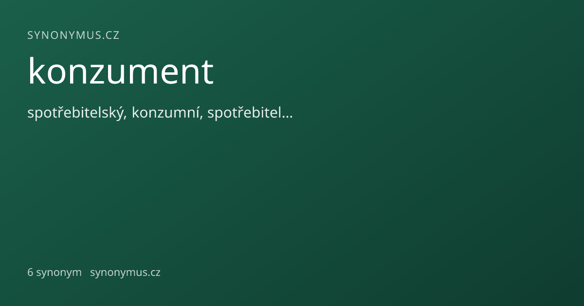 Náhled odkazu: konzument
