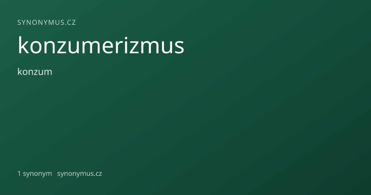 Náhled odkazu: konzumerizmus