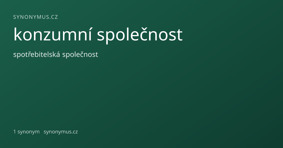 Náhled odkazu: konzumní společnost
