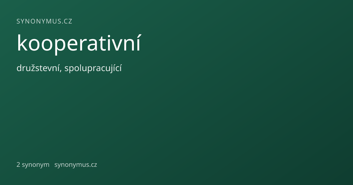 Náhled odkazu: kooperativní