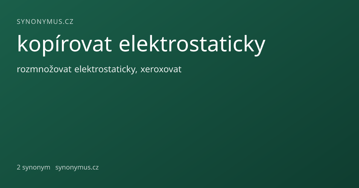 Náhled odkazu: kopírovat elektrostaticky