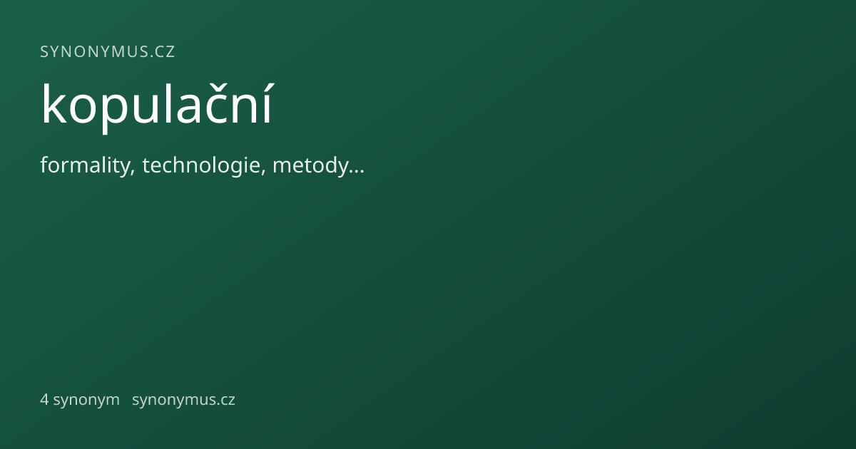 Náhled odkazu: kopulační