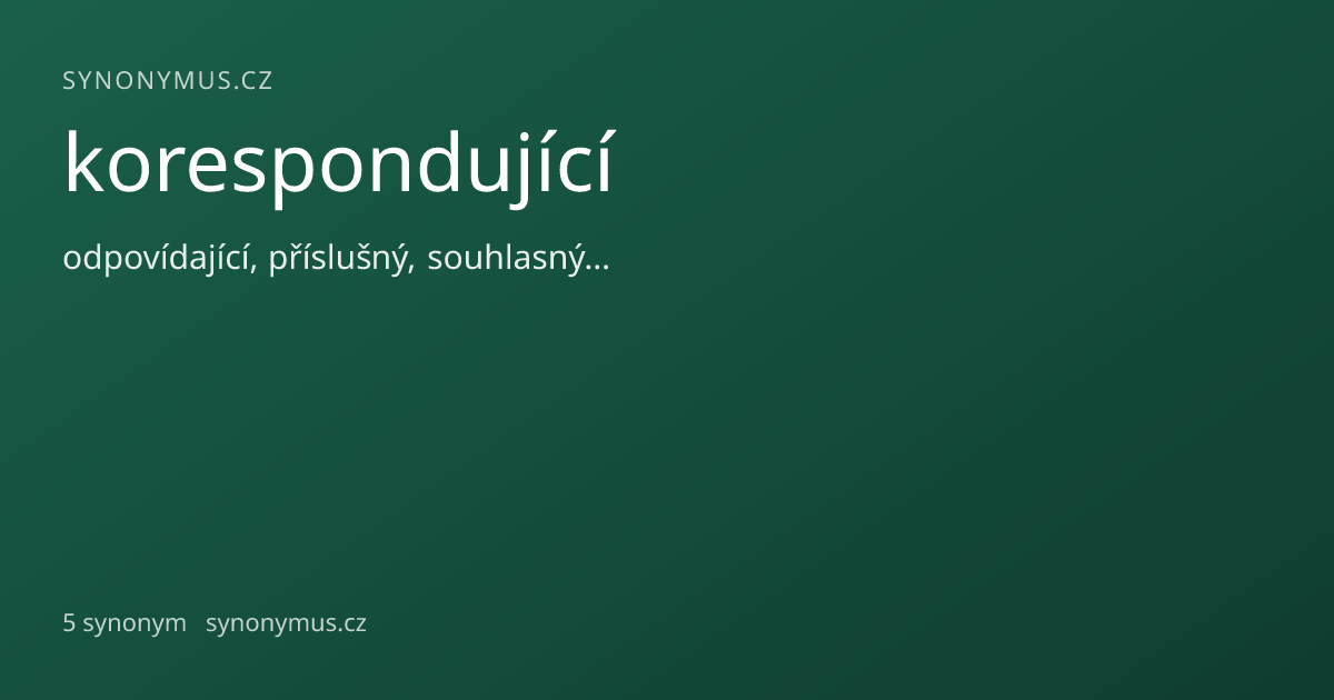 Náhled odkazu: korespondující
