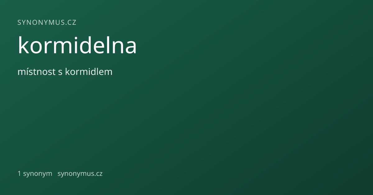 Náhled odkazu: kormidelna